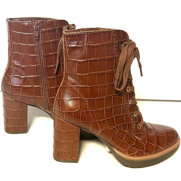 Naturalizer Callie Platform Brown Ankle Booties Size 7.5 NEW - Picture 2 of 7